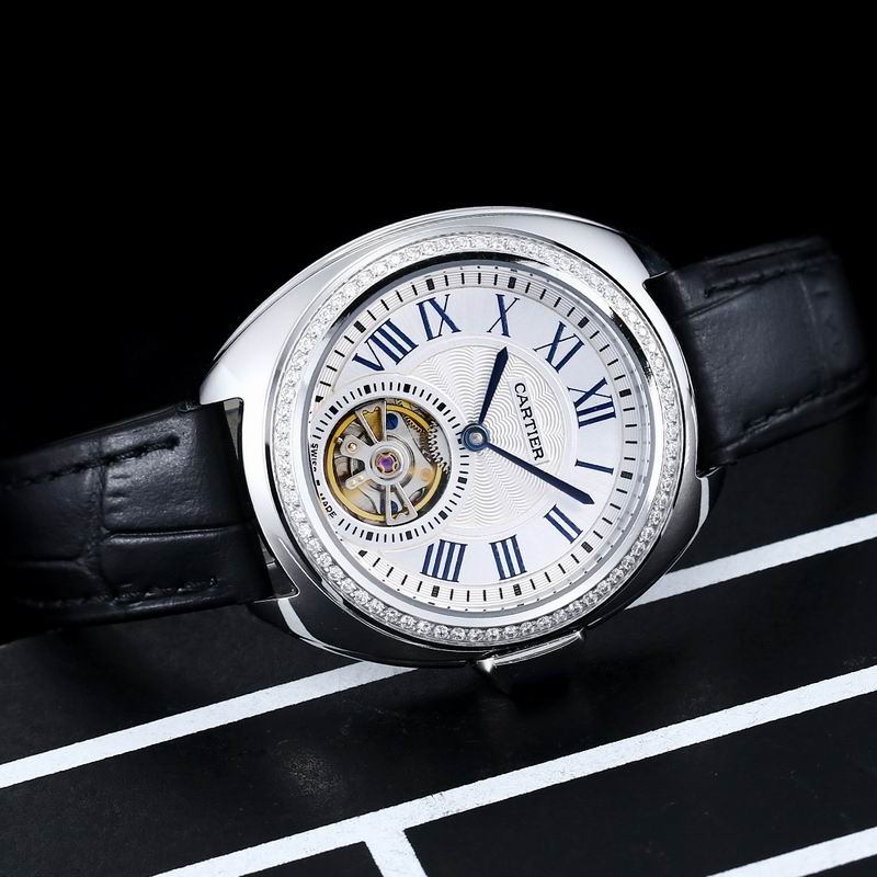 Cartier Clé de Cartier Tourbillon Diamond Bezel Watch