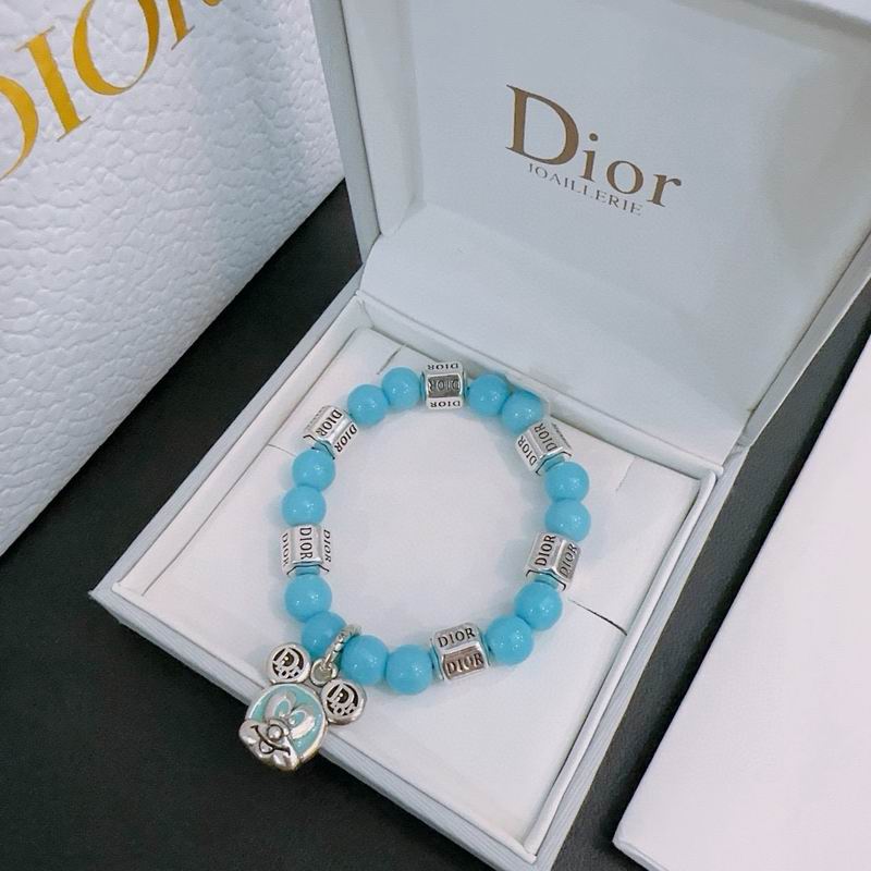 Dior Joaillerie Turquoise Beaded Charm Bracelet